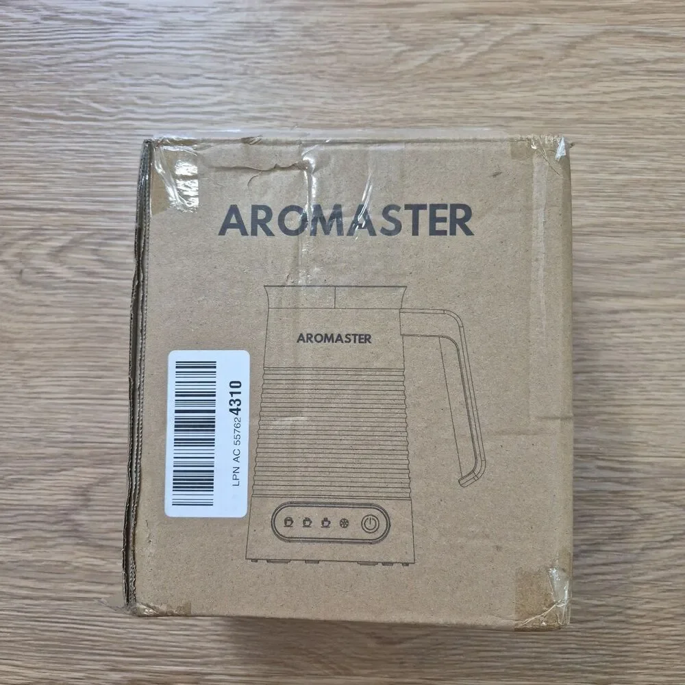 NEW Aromaster 4 IN 1 Electric Milk Frother & Steamer Stainless Steel